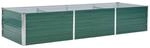 vidaXL Hochbeet Verzinkter Stahl 240x80x45 cm Gr&uuml;n Gartenbeet Pflanzbeet