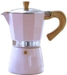 Gnali & Zani Venezia Espressokocher | Rosa | F&uuml;r 6 Tassen | Alle Herdarten inklusive