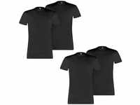 PUMA 4 er Pack Basic Crew T-Shirt Men Herren Unterhemd Rundhals, Farbe:200 -...