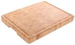 GR&Auml;WE Schneidebrett aus Bambus, 40 &times; 30 cm - mit Saftrille