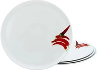 CreaTable Kr&auml;uter Chili - 4-er Pizzateller 33 cm; 33x2 cm (&Oslash;xH); wei&szlig;; rund; 4