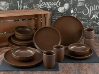 CreaTable Uno NATURAL - Kombiservice 16-tlg; braun