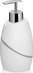 kela Seifenspender Talus Polyresin; 300 ml, 7.5x16x7.5 cm (BxHxT); wei&szlig;; rund