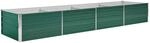vidaXL Hochbeet Verzinkter Stahl 320x80x45 cm Gr&uuml;n Gartenbeet Pflanzbeet