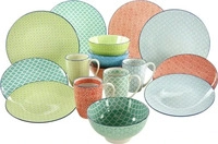 CreaTable Mediterran - Kombiservice 16-tlg; mehrfarbig