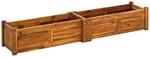 vidaXL Akazienholz Hochbeet 150x30x25 cm Pflanzkasten Blumenkasten Gem&uuml;sebeet
