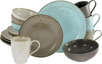 CreaTable Nature Collection - Kombiservice 16-tlg; grau/beige/hellblau