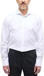 eterna Langarm Hemd Slim FIT Twill unifarben W39 Langarm Wei&szlig;