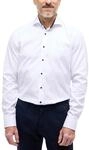 Eterna Herren Langarm Slim Fit Cover Shirt Twill White Uni, 17,5, wei&szlig;, 44