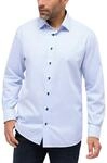 ETERNA Langarm Hemd MODERN FIT Twill gestreift, Gr&ouml;&szlig;e W40 Langarm, Farbe Hellblau