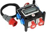 Brennenstuhl Kompakter Gummi-Stromverteiler/Gummiverteiler (2m Kabel, 2xCEE 400V/16A,