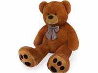 Monzana® Teddybär L - XXXL 50-175cm Weiches Fell Schleife Tatzendruck Geschenk