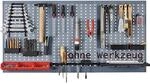 K&uuml;pper Lochplatten-Werkzeughalter Lochwand 1200 x 600 mm silber 3 tlg. Euro Lochung