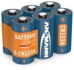 Ansmann CR123A Lithium Batterie 3V 6 St&uuml;ck - ideal f&uuml;r Garagentor&ouml;ffner,