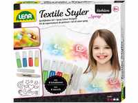 Lena 42597 Bastelset Textile Styler Spray, Komplettset mit 4 Sprühfarben, 1