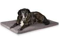 ONVAYA® Hundekissen aus Memory Foam | orthopädisch | 95 Grad waschbar | grau 