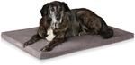 ONVAYA&reg; Hundekissen aus Memory Foam | orthop&auml;disch | 95 Grad waschbar | grau 