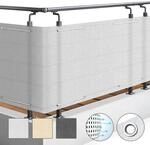 Sol Royal SolVision Balkon Sichtschutz HB2 HDPE blickdichte Balkonumspannung 90x500
