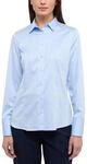 ETERNA Regular Bluse Langarm Hemdenkragen Schulterpasse hellblau