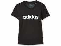 adidas Damen Essentials Linear Slim T-Shirt, Black/White, M