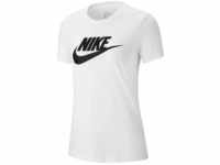 Nike Damen W NSW TEE ESSNTL ICON FUTUR T-shirt, White/Black, S