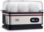 KHG Eierkocher EK-600SE 6 Eier Edelstahl leicht mit Warmhaltefunktion in
