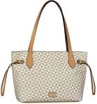 Gabor bags Barina Damen Shopper Umh&auml;ngetasche Rei&szlig;verschluss Gro&szlig; Wei&szlig;