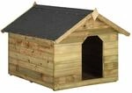 vidaXL Hundeh&uuml;tte mit &ouml;ffnendem Dach Impr&auml;gniertes Kiefernholz