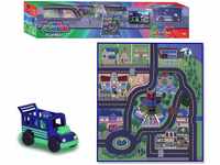 Dickie Toys 203145003 - PJ Masks Playmat, Spielteppich, rutschfest, Die-Cast-Fahrzeug