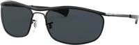 Ray-Ban Unisex Olympian I Deluxe Rb3119m-002/R5 Sonnenbrille, Black, 62