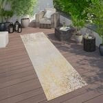 Paco Home In- & Outdoor Teppich Modern Shabby Chic Stil Terrassen Teppich Gelb,
