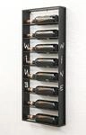 DanDiBo Weinregal Wand Metall Schwarz Sofie Flaschenst&auml;nder Flaschenregal