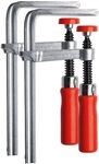 BESSEY Ganzstahl-Tischzwinge GTR12SET, Spannweite 120 mm Ausladung 60 mm, zum
