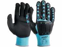 Hazet Mechaniker-Handschuhe (TPR-Protektoren an Fingern und Handrücken, Größe L)