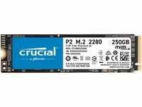 Crucial P2 250GB M.2 PCIe Gen3 NVMe Internes SSD - Bis zu 2400MB/s - CT250P2SSD8