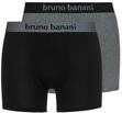 Bruno Banani Herren Short Flowing, 2er Pack, Einfarbig, Gr. XX-Large, Mehrfarbig