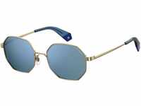 Polaroid Unisex-Erwachsene PLD 6067/S Sonnenbrille, Mehrfarbig (Gold Blue), 53