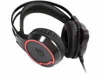 Conceptronic ATHAN01B, PC-Headsets - Schwarz/Rot