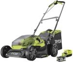 RYOBI 18 V ONE+ Akku-Rasenm&auml;her RY18LMX37A-150 &ndash; 37 cm Schnittbreite, inkl. 5,0 Ah