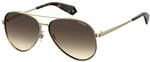 Polaroid Eyewear Damen Pld 6069/S/X Sonnenbrille, Mehrfarbig (Gold), 61