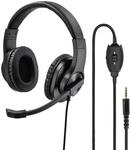 Hama HS-P350, Stereo, Schwarz Universal