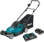 Makita DLM432PT2 Akku-Rasenm&auml;her 2x18 V / 5,0 Ah, 2 Akkus + Doppelladeger&auml;t