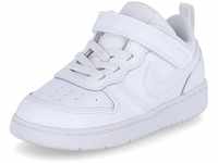 Nike Baby-Boys Court Borough Low 2 (TDV) Sneaker, White/White-White