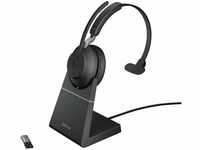 Jabra Evolve2 65 Wireless PC Headset with Charging Stand – Noise Cancelling UC