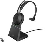 Jabra Evolve2 65 Wireless Mono Headset mit Mikrofon, USB-A, Schwarz | Mit