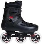 Powerslide Inline Skates Zoom Black 100, Unisex f&uuml;r Herren und Damen in Schwarz,