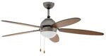 EGLO Deckenventilator Susale, 5 Fl&uuml;gel Ventilator mit Zugkette, Beleuchtung und