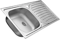 Respekta &lrm;Baltimore Edelstahl Sp&uuml;lbecken / 1 Becken Einbausp&uuml;le in 86 x 43,5