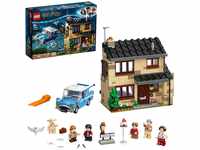 LEGO 75968 Harry Potter Ligusterweg 4, Spielzeug-Haus mit Ford Anglia sowie