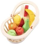 New Classic Toys - 10588 - Kinderrollenspiele - Schneide-Set - Obstkorb